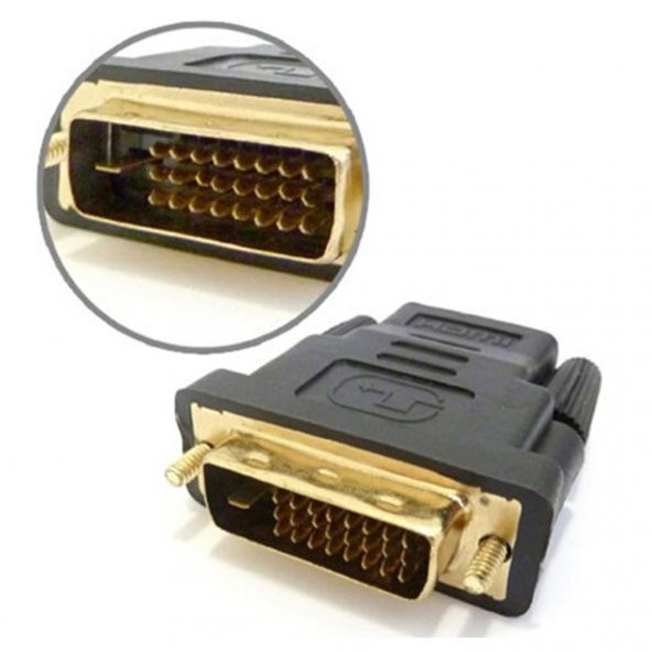 Dvi To Hdmi Çevirici Dvi Erkek Hdmi Dişi ürün görseli 1