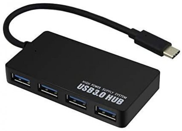 Usb 3.1 Type C Çoklayıcı 4 Port Type C To Usb 3.0 Hub 5Gbps ürün görseli 1