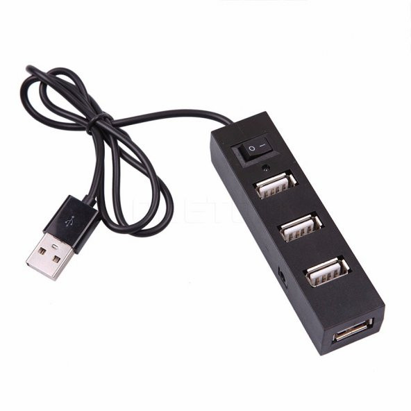4 Port Usb Hub Usb 2.0 Çoklayıcı Switch On / Off Anahtar ürün görseli 1