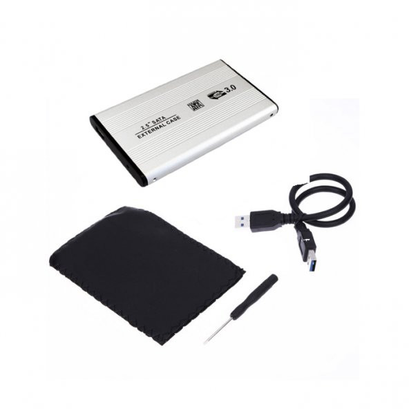 2.5 İnc Usb 3.0 Hard Disk Kutusu Gri ürün görseli 1