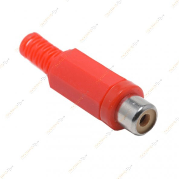 Turbosepet Rca Dişi Jak - Rca Dişi Fiş - Rca Tos - Plastik Kırmızı ürün görseli 1