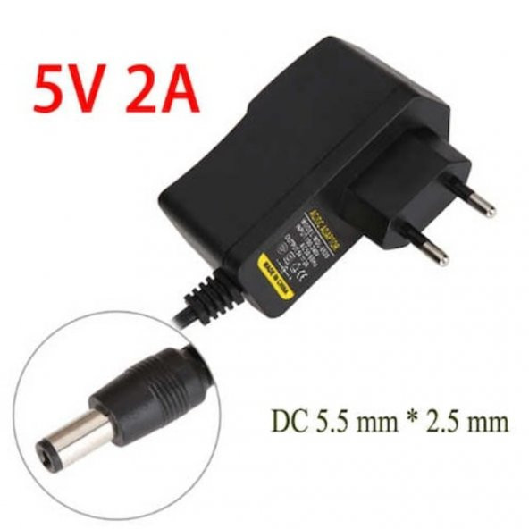 5V 2A Adaptör 5.5 - 2.5Mm Modem Adaptör Üniversal Şarj Aleti 5 V 519132597 ürün görseli 1