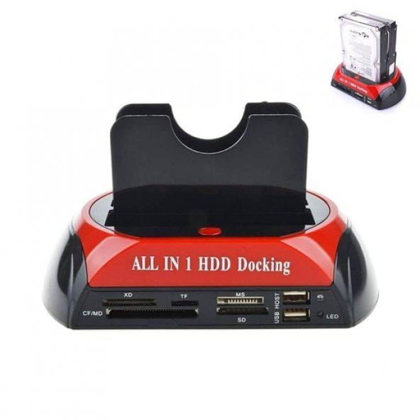 Usb 2.0 Kart Okuyucu Hard Disk Dockinghdd Klonlama Ide Sata (519128179) ürün görseli 1