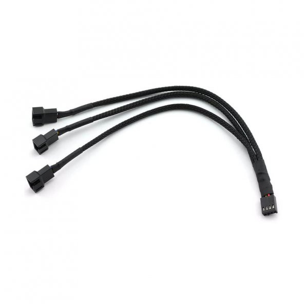 Fan Çoklayıcı Y Pwm Splitter Kablosu 4Pin Dişi 4Pin-2X 3Pin Erkek ürün görseli 1