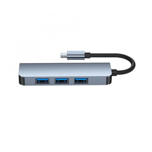 Type-C 4 Port Usb 3.0 Hub Usb-C Çoklayıcı Alüminyum Gövde (518945799) ürün görseli 1