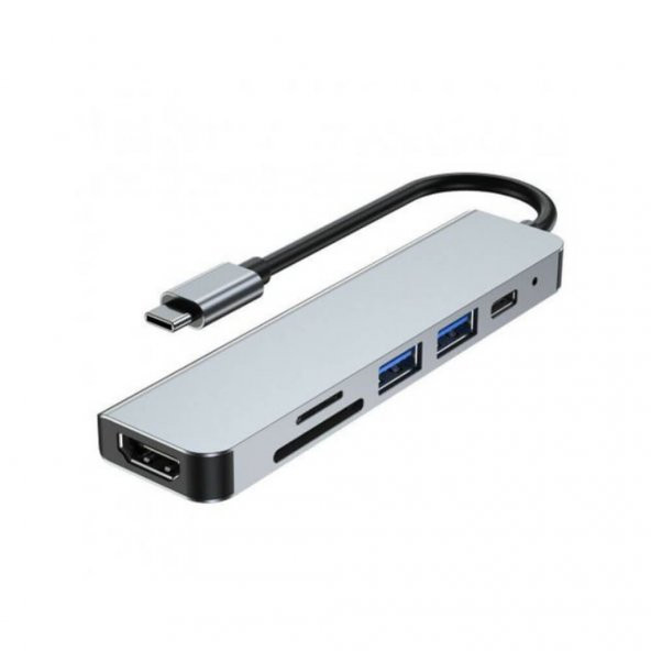 Type C To Hdmi Usb 3.0 Hub Çoklayıcı Usb-C Kart Okuyucu Kablo (518945791) ürün görseli 1