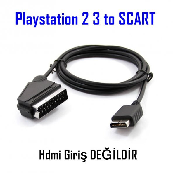 Playstation 2 3 Rgb Scart Tv Kablosu Ps2 Ps3 Tv Bağlantı Kablosu ürün görseli 1