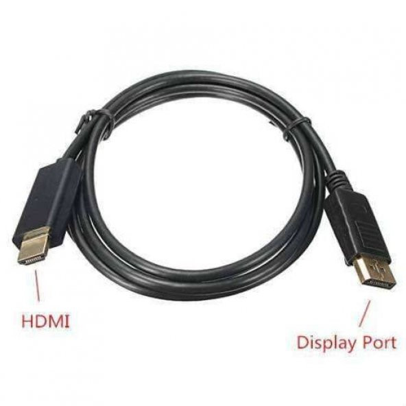 Displayport To Hdmi Kablo Çevirici Tv Görüntü Ekran Kablosu 1.8M ürün görseli 1