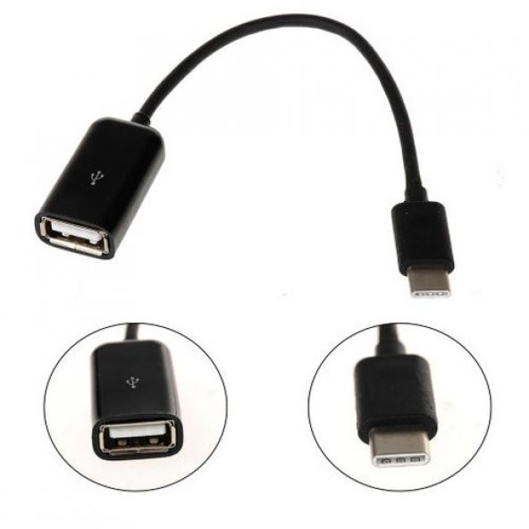 Type C Otg Kablo Usb C Otg Çevirici Dönüştürücü Bağlantı Kablosu (456613340) ürün görseli 1