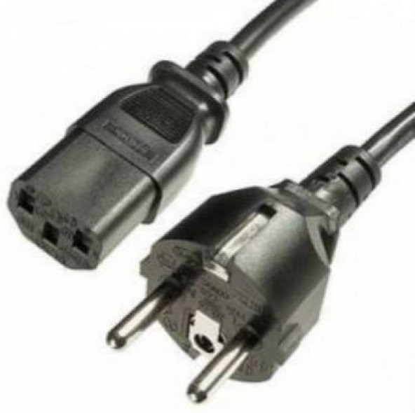Masaüstü Kasa Power Güç Kablosu Monitör Kablosu 0.75Mm 1.8 Metre ürün görseli 1