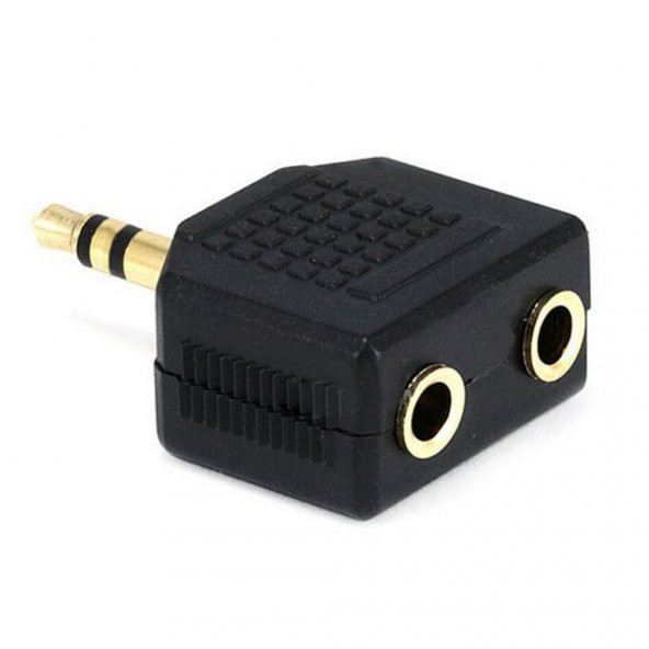Kulaklık Çoklayıcı 1 To 2 Çoğaltıcı Splitter Altın Uçlu Stereo ürün görseli 1