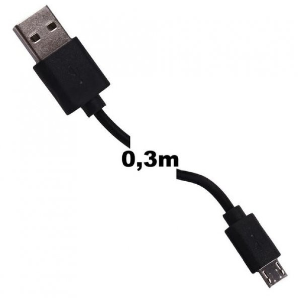 Usb to Micro Usb Şarj Data Kısa Kablo ürün görseli 1