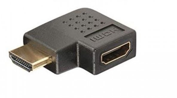Hdmi Bağlantı Uzatma Aparatı L Tip 90 Derece Sağ Açılı Dirsek ürün görseli 1