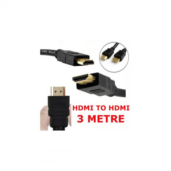 3M Metre Hdmi Kablo Görüntü Ses Full Hd 2160P 3D ürün görseli 1