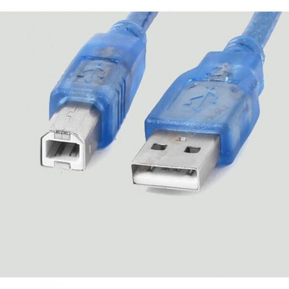 5 Metre Usb Yazıcı Kablosu Lazer Uyum Şeffaf 5M ürün görseli 1