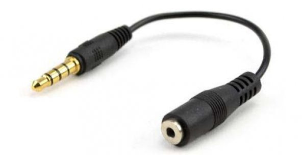 3.5Mm Kulaklık 2.5Mm Kulaklık Çıkışına Çevirici 3 Pin Altın Uç ürün görseli 1