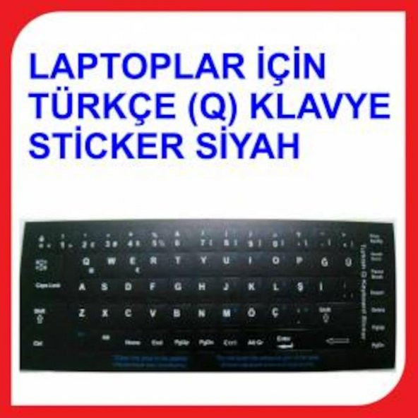 Türkçe Q Klavye Etiketi Laptop Pc Sticker - 374636690 ürün görseli 1