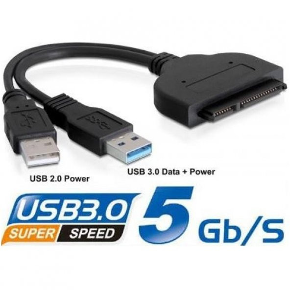 Hard Disk Ssd Hdd Bağlantı Kablosu Usb 3.0 Sata Harici Disk Kablo ürün görseli 1