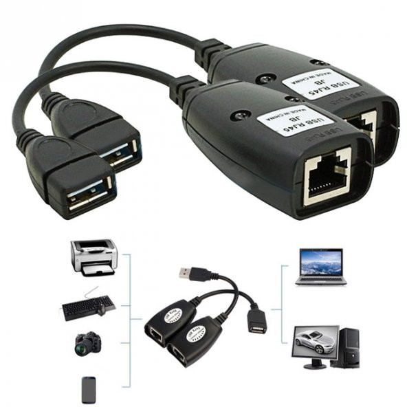Usb To Rj45 Uzatma Extender Kablo Güçlendirici 45 Metre Uzatici ürün görseli 1