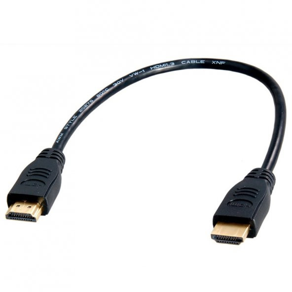 30Cm Kısa Hdmi Kablo Altın Uçlu Full Hd 3D V1.4B ürün görseli 1