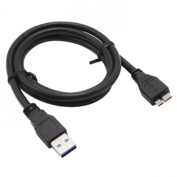 Micro Usb 3.0 Kablo Hdd Harddisk Yüksek Hız Şarj Data Kablosu 1M - Resim 2