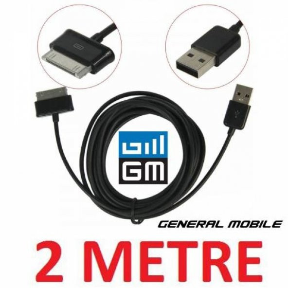 General Mobile Tablet Pc Etab 4 Usb Şarj Data Kablosu 2 Metre (312368494) ürün görseli 1