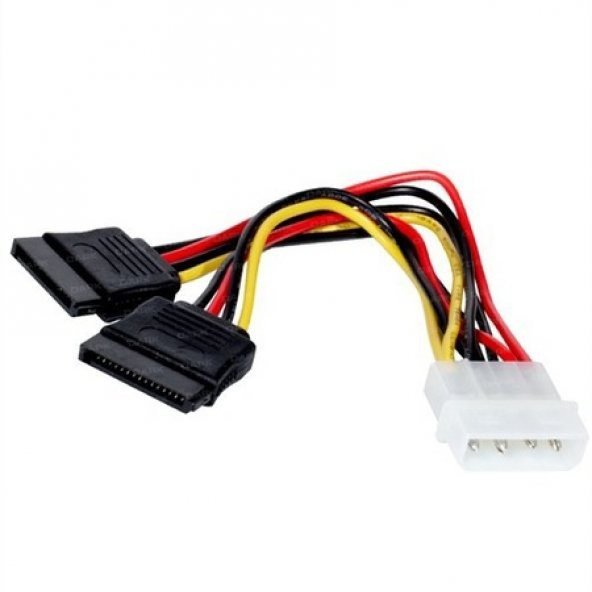 Sata Power Kablosu 20 Cm 2 Li Sata Çoklayıcı Güçlü Bakır Kablo ürün görseli 1