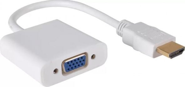Hdmi To Vga Çevirici Adaptör Monitör Tv Projeksiyon Ekran Kablosu ürün görseli 1