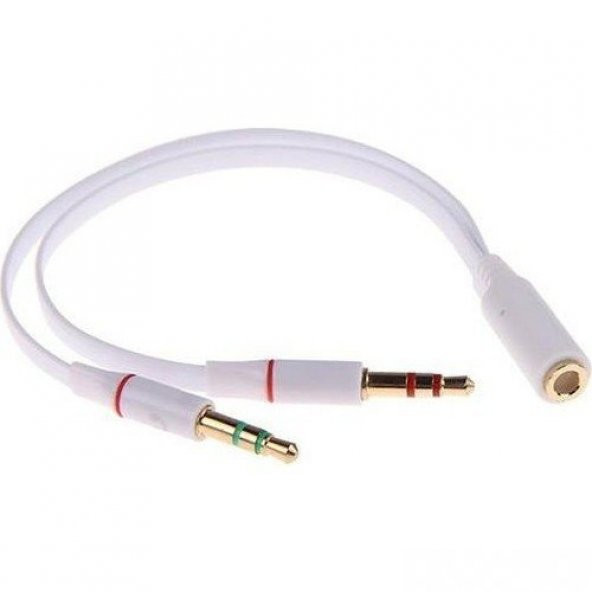 Kulaklık Mikrofon Çoklayıcı 3.5Mm Çoklu Kulaklık Kablosu Stereo (296080381) ürün görseli 1