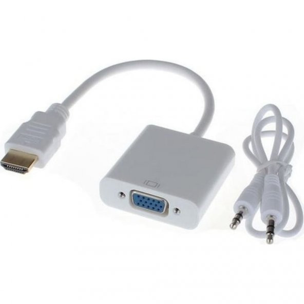 Hdmi To Vga Kablo Çevirici Dönüştürücü Ses Çıkışlı Çevirici Kablo 290723544 ürün görseli 1