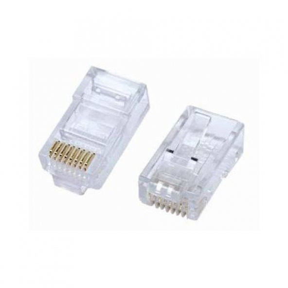 Rj45 Cat6 Altin Uç Connector Konnektör Network Kablo Jaki 50 Adet ürün görseli 1