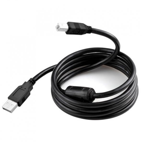 Yazici Printer Kablosu Usb 5 Metre Bağlanti Lazer Hp Canon Brothr ürün görseli 1