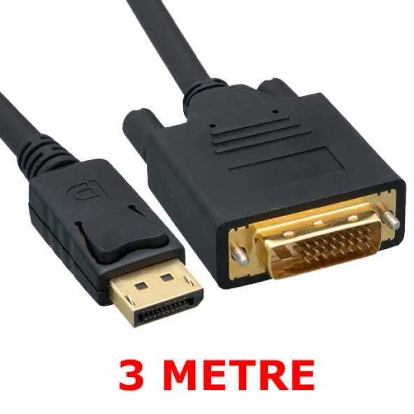 Displayport To Dvi Çevirici Kablo - Dp To Dvi 3M ürün görseli 1