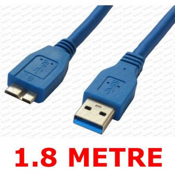 Usb 3.0 Hdd Harddisk Kablosu Yüksek Hizli Veri Aktarma 1.8 Metre ürün görseli 1