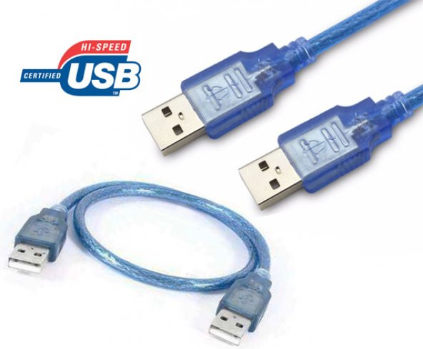 Usb Erkek Erkek Kısa Usb Kablo Iki Ucu Erkek Usb Kablo Uzatma ürün görseli 1