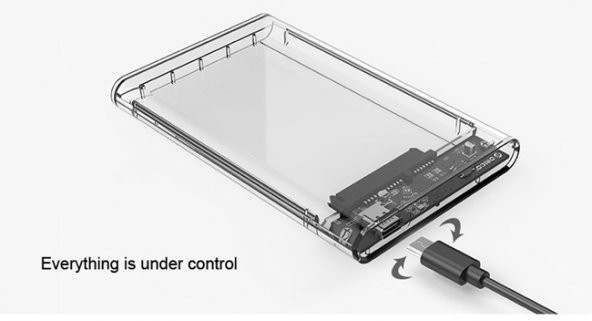 Harddisk Kutusu 2.5 Usb 3.1 Type C Sata Harici Hdd Ssd 5 Gbps ürün görseli 1
