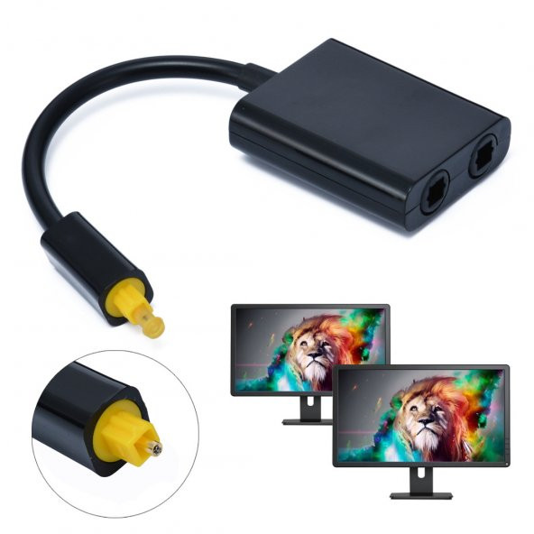 Digital Toslink Ses Çoklayıcı 1 Giriş 2 Çıkış Fiber Çoklayıcı ürün görseli 1