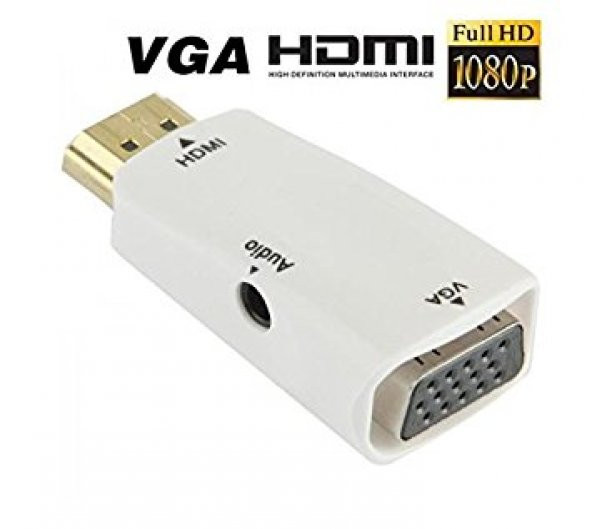 Hdmi To Vga Ses Görüntü Çevirici Ps3 Ps4 Xbox Pc Laptop Projektör ürün görseli 1