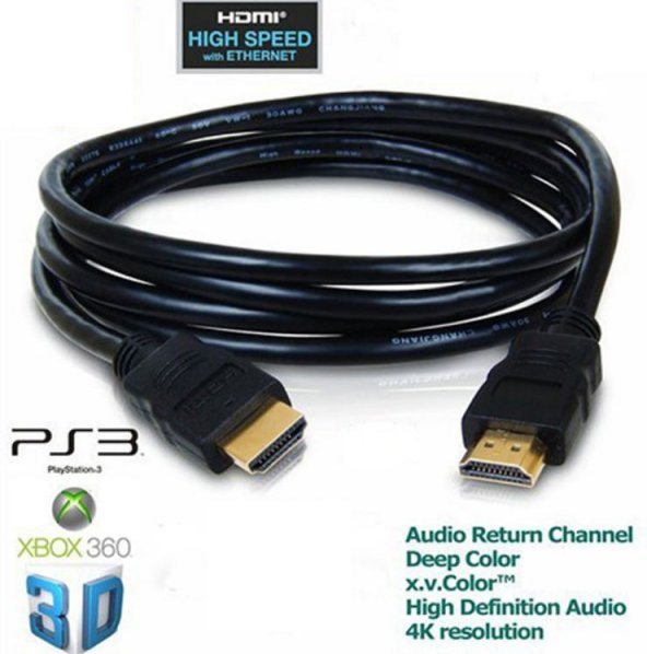 Sony PS3 Playstation 3 HDMI Kablo 1.8 M Altın Uçlu HDMI Kablo 3D ürün görseli 1