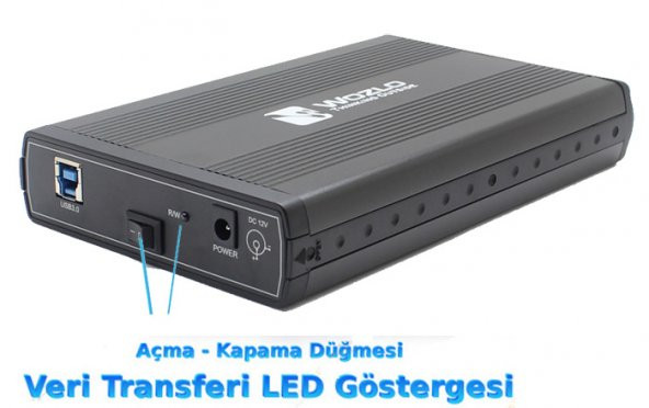 3.5 İnç Usb 3.0 Harici Sata Harddisk Hdd Kutu External Pc Kutu - Resim 2