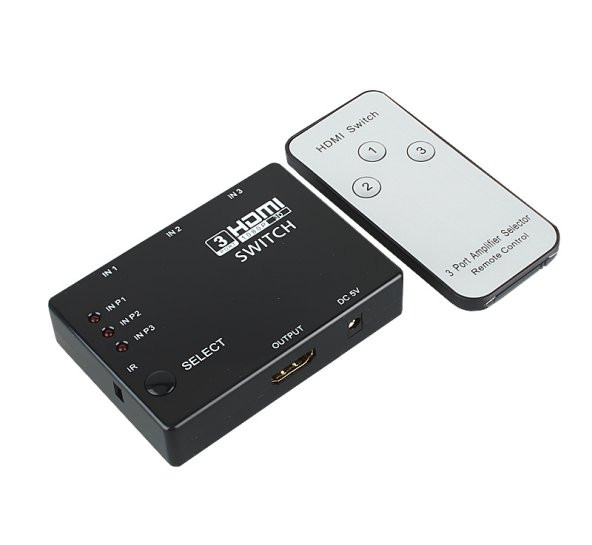 Kumandalı 3 Port 1080P Hdmi Switch Hdtv Ps3 Dvd ürün görseli 1