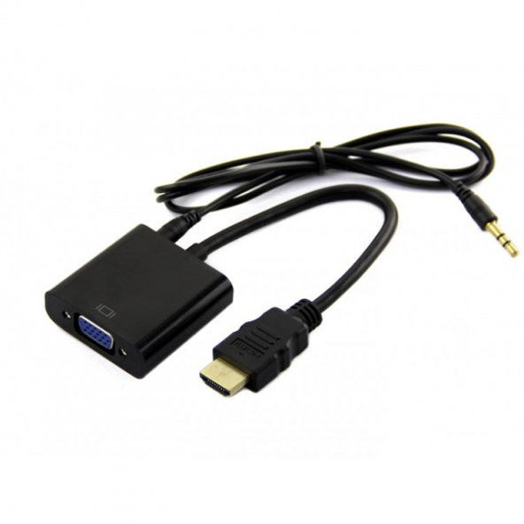 Hdmi To Vga Kablo + Ses + Micro Usb Kablo ürün görseli 1