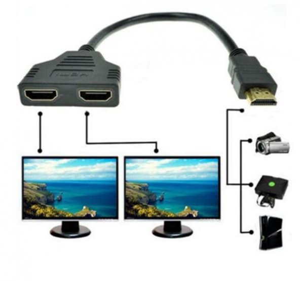 Hdmi Splitter 2 Port Çoklayıcı Çoğaltıcı Tv Görüntü Çoğaltıcı ürün görseli 1