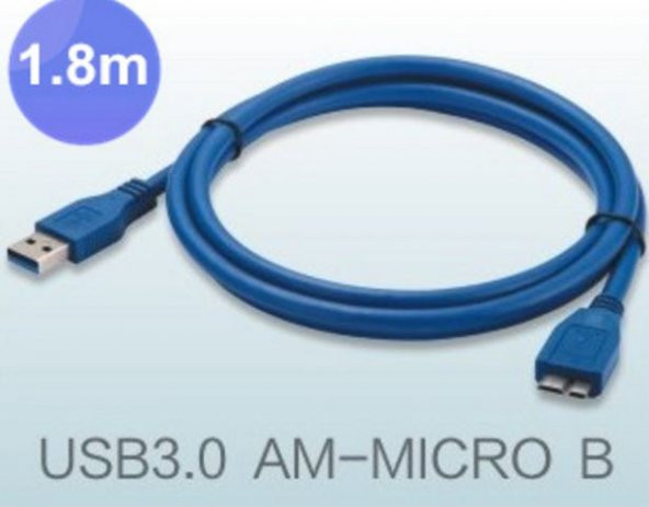 Hard Disk Kablosu Usb 3.0 Hdd Kablosu Yüksek Hızlı Kaliteli 1.8M ürün görseli 1