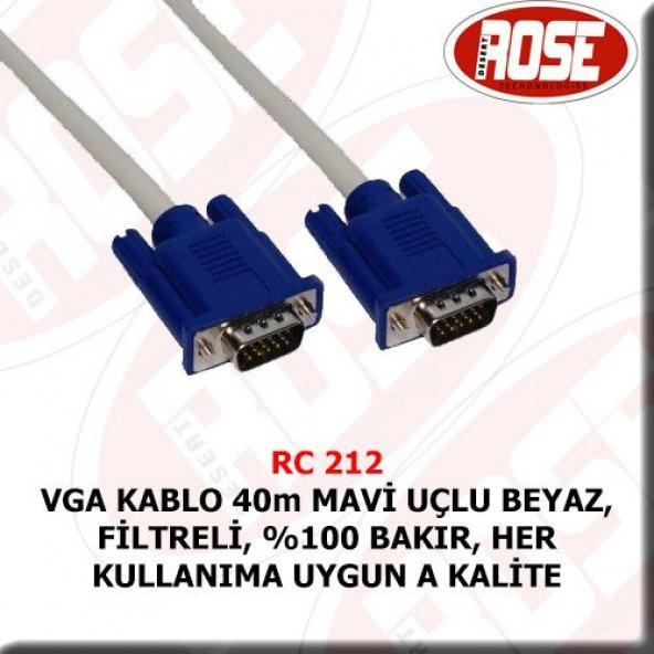 Vga Vga Kablo 40 Metre ürün görseli 1