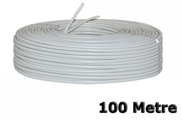 Güvenlik Kamera Kablosu 2+1 Cctv 2X0.22 Coax Top 100 Metre Kablo ürün görseli 1
