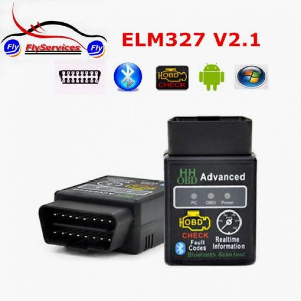 HH ELM327 ARAÇ ARIZA TESPİT SİLME CİHAZI ELM 327 HHOBD ürün görseli 1