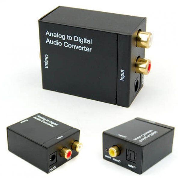 Analog To Digital Optik Tos Ses Dönüştürücü Toslink Dijital Rca ürün görseli 1