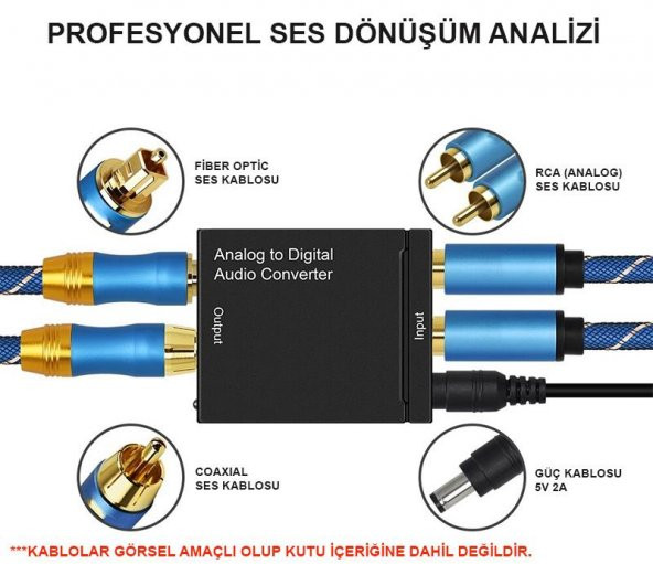 Analog To Digital Optik Tos Ses Dönüştürücü Rca - Resim 5