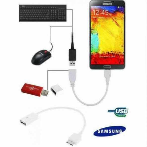 Samsung Galaxy Note 3 N9000 S5 Usb Otg Kablosu ürün görseli 1